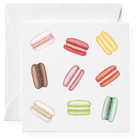 Macarons Card Set in Acrylic Box