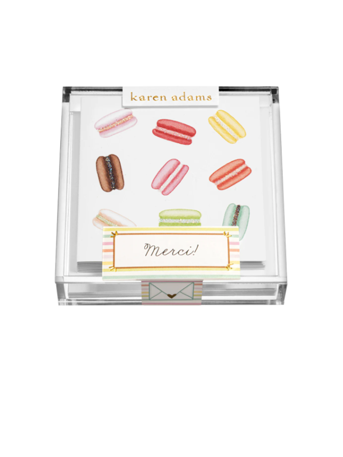 Macarons Card Set in Acrylic Box